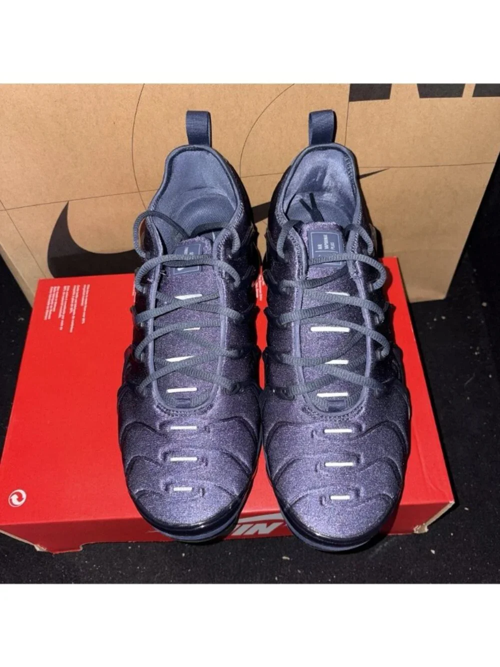 NEW Nike Air VaporMax Plus IM2371 437 Thunder Blue Cool Grey Mens Size 9
